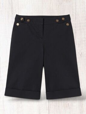 Speechless Shorts Black Bermuda Sailor Button Nautical Quiet Luxury Retro Y2K 11